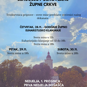 Blagoslov obnovljene crkve u župi Presvetog Trojstva u Donjoj Stubici